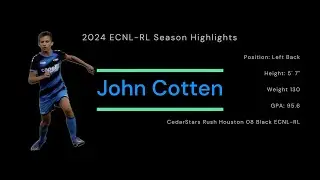 John Cotten - 2024 ECNL RL Season Highlights