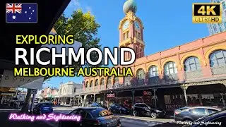 Melbourne 🇦🇺 Exploring Walk Richmond Swan Street & Church Street | Street Art & Molly Meldrum Statue