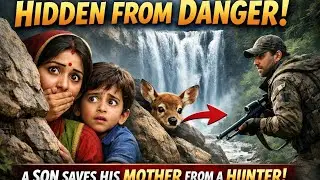 माँ देखो, ये झरना कितना साफ़ है।हाँ बेटे, लेकिन ज़्यादा पास मत जाना।