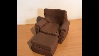 CAKE NATION | How To Make a Fondant Leather Sofa And Foot Puff Tutorial
