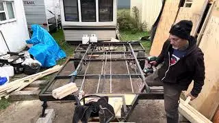 Pop-Up Camper to Hard Side Travel Trailer  (Build up Pt 7 - Subfloor Insulation)