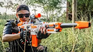 Films Nerf : Captain S.E.A.L Team Hero Nerf guns Kidnapper Young Man & Girl Nerf war in House