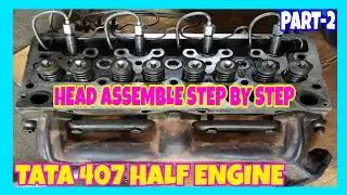 How To Engine Head Assy. From Tata 407 Engine Part-2 ii Engine Work Tata 407 ii By Mechanic Gyaan,