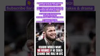 🤯 Khabib just shook the MMA world again!No rounds. No breaks. Just WAR. 🔥