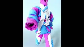 Futuristic puffer jacket & Pant in Marvelous Designer