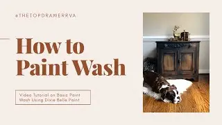 How To Black Wash Furniture - How To Age Furniture