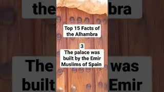 3. The Palace was built by the Emir Muslims of Spain