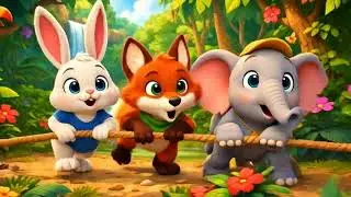 Jungle Ki Dosti 🐯🐘🐰 | 3D Animals Cartoon Story | Kids Moral Story
