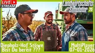 Diepholz | SILAGEMAIS im MultiPlayer häckseln! | LS25-Stream 07-01-26 | PS5 dt.