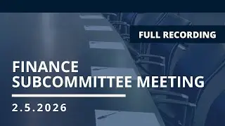 ESS Finance Subcommittee - February 5, 2026