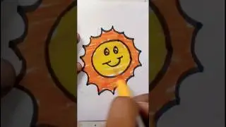 Cute Sun Easy drawing #shortsfeed #trending #viral #satisfyling #trendingshorts