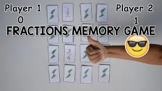 Equivalent Fractions Memory Game