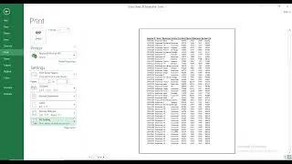 How to stretch excel spreadsheet to full page print