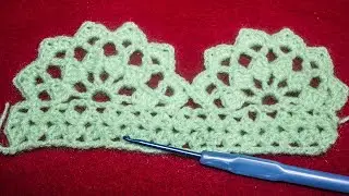 puntilla hermosa sencilla de elaborar 
