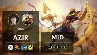 Azir Mid vs Lissandra - KR Grandmaster Patch 9.4
