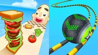 Sandwich Runner & Going Balls - New Update Gameplay walkthrough,Android,iOS