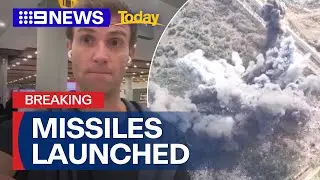 Iran launches missile attack against Israel | 9 News Australia