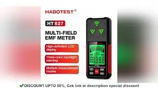 HOT HABOTEST HT627 EMF Meter Professional Electromagnetic Field Radiation Detector Handheld Portable