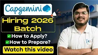 Capgemini Hiring 2026 Batch | Capgemini Exceller hiring 2026 | Exam Pattern & Prep