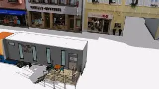 une villa en urgence camion