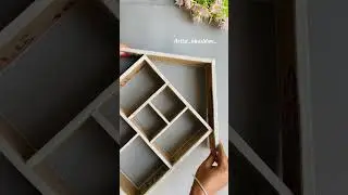 Cardboard wall shelf craft ideas #youtubeshorts #shorts #diy #bestoutofwaste #wallshelves