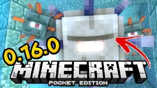Elder Guardian BOSS BATTLE! - MCPE 0.16.0 OCEAN MONUMENTS GAMEPLAY! - Minecraft PE (Pocket Edition)