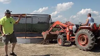 Old Kubota!  In Ground Trampoline Build