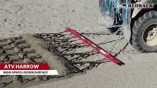 Redback ATV Arena Rake Harrow Demo