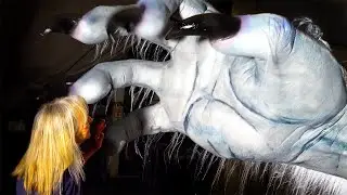 Giant Monster Hand Tries to Grab Person  | 