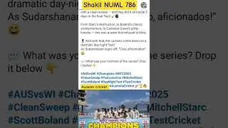 #cricket #australia #trending #viralshort #wtc #aussiecricket #westindiesvsaustralia #mitchellstarc