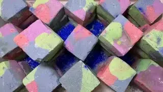 Homemade AGis blocks 💚❤️🩶💜 reform @ASMRgymchalkIndonesia #gymchalk #satisfying #asmr 
