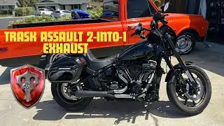 Trask Assault 2-Into-1 Exhaust vs Stock Harley Lowrider S | FXLRS