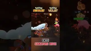 Entei Pokemon Scarlet And Violet Signature Move #shorts #pokemonscarletandviolet #gaming