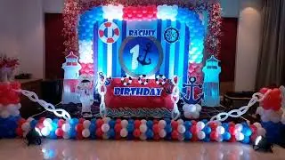 Sailor Themed Birthday Party Decoration | Nautical Caribbean Cruise Theme for Birthday #sailortheme