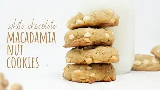 White Chocolate Macadamia Nut Cookies - Vegan | Dairy Free | Egg Free