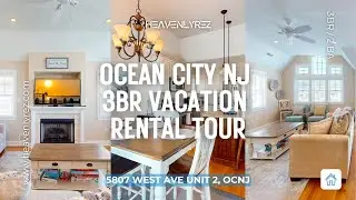 Ocean City NJ 3BR Vacation Rental Tour | 5807 West Ave Unit 2