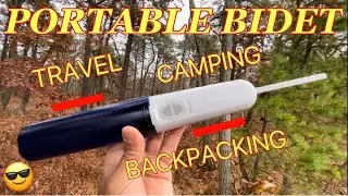 PORTABLE TRAVEL BIDET REVIEW - This Hibbent Electric Rechargeable Travel Bidet is a Must Have!