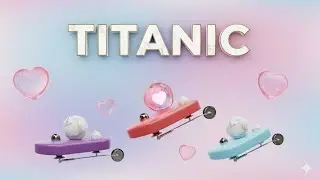 Titanic Love Theme | Marble Music Animation ❤🎶 #Titanic #MarbleMusic #Satisfying #MarbleArt
