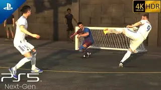 (PS5) FIFA 22 VOLTA INCREDIBLE ULTRA GRAPHICS GAMEPLAY - 4K 60fps. Real Madrid vs Barcelona