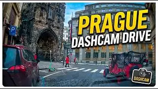 Prague Dashcam Drive  Ambient City Sounds -Part2 | Shiela Piet