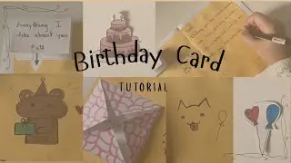 Quick & Easy Birthday Card Tutorial! | **My first video😆** 