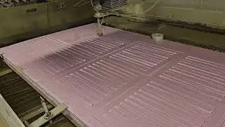 Foam Packaging Waterjet Cutting