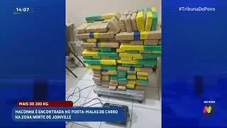 Apreensão de mais de 200 kg de maconha é feita na zona Norte de Joinville