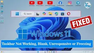 ✅ How To Fix Taskbar Not Working in Windows 11 | Blank, Unresponsive or Freezing Taskbar