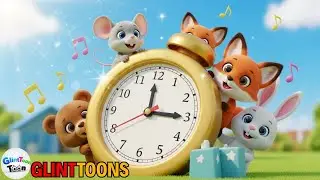 🐭 Tick-Tock Animal Parade | Fun 3D Nursery Rhyme for Kids | GlintToons#glinttoons #nurseryrhymes