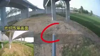 FPV drone fiber optic direct turning flying