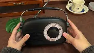 PRUNUS J-112 AM FM Radio Portable AA Battery Operated Radios or Plug in Wall  Loud Speaker