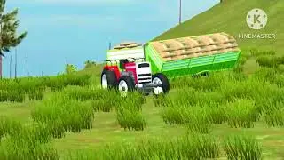 Top 1 Powerfull Tractor swaraj Vs trolley free time happy games video India 