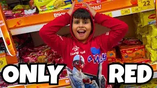 Using only *Red* things for 24 Hours Challenge!❤️| RED Challenge Gone Wrong! 😱 | Rohan chahal vlogs
