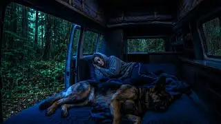 Cozy Car Camping Rainstorm ⛈️ ASMR Thunder & Rain Sounds for Sleep